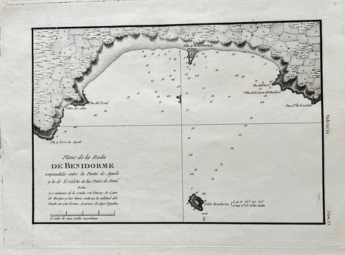Carte marine ancienne - marine,
