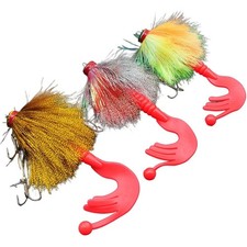 Leurre de pêche appât de bain multi articulaire PVC fil de soie coloré pagaie