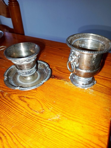 Lot vintage métal argenté - métal,