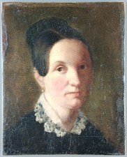 Ancien Tableau "Portrait de