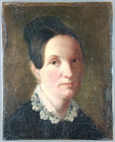 Ancien tableau portrait - ancien,