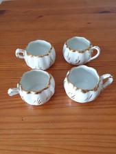 4 éléments service à liqueur porcelaine de Limoges 3x6 cm