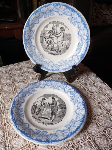 Deux assiettes lunéville - lunéville, kg