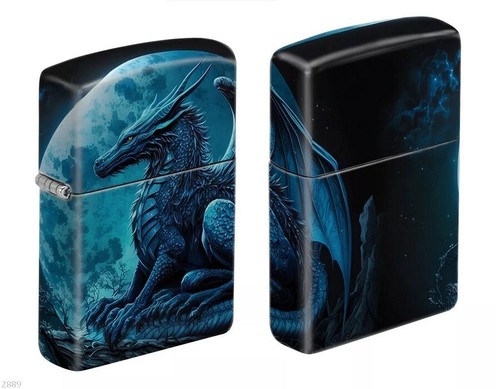 Zippo blue dragon premium - dragon, (premium