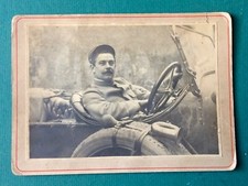 PHOTO sur carton militaire soldat voiture ancienne photographie carro viejo Alte