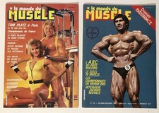 ►2 MAGAZINES- LE MONDE DU MUSCLE n°50 + n°54 - 1984 - MUSCULATION - BODYBUILDING
