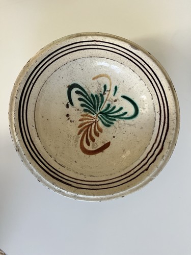 Plat céramique décor - en,