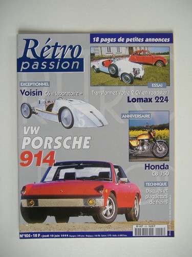 Retropassion 105 porsche - n°105,