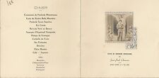 MENU POUR REPAS DE PREMIERE COMMUNION DE JEAN PAUL CHARASSE ST YORRE 1 MAI 1955