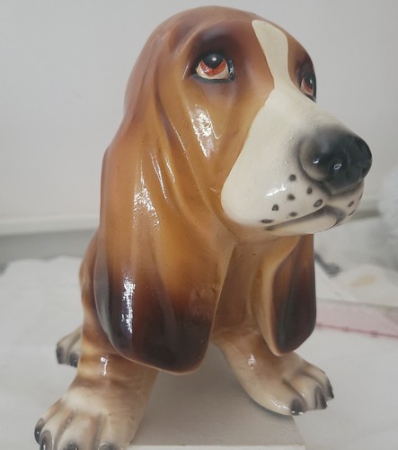 Grande statuette chien - , basset
