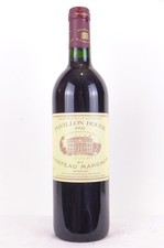 margaux pavillon rouge du château margaux grand cru classé rouge 1992