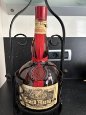 Ancien Porte-Bouteille "balancelle" Grand Marnier avec factice magnum