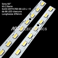 KIT 2 BARRES STRIP 66 TV LED SONY SLED-2011YLT60-66-LD-L / R KDL-60NX720