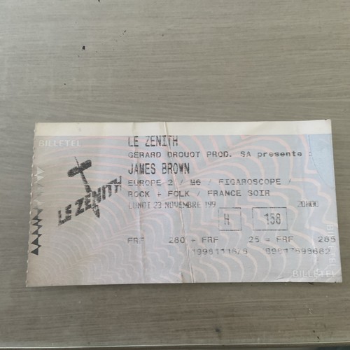 Ticket concert james - concert, brown