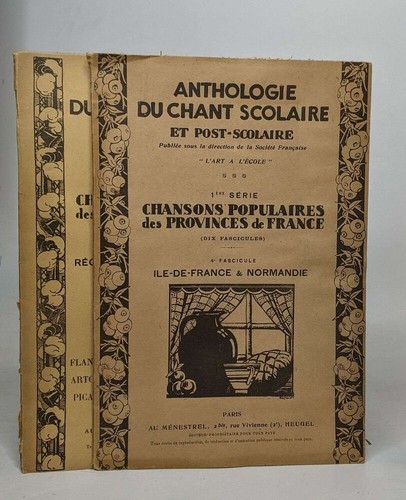 Lot anthologie du chant - de, "anthologie