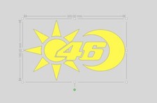 Stickers vr46 fluo n - ,