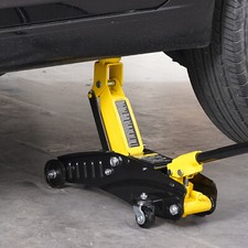 VEVOR Cric Rouleur Cric de Plancher à Profil Bas 2T Piston Unique avec Chandelle