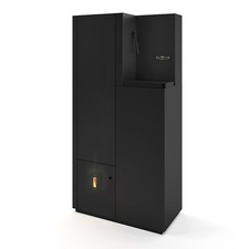 Poêle Chaudière À Pellet EVA CALOR Sola Avec Acs Noir 15 Kw