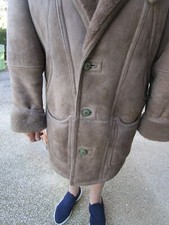 veritable manteau peau d'agneau retourné, homme taille 48, jamais utilisé