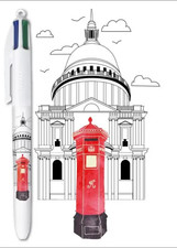 BIC STYLO 4 COULEURS COLLECTOR - EDITION LONDRES - BOITE AUX LETTRES