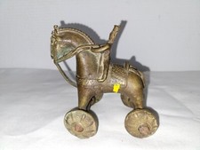 Cavalier indien antique en bronze/laiton XIX ou XX ème siècle