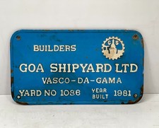 Ancienne plaque signalétique