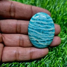 Cabochon amazonite verte et