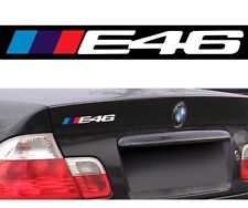 LOGO E46 POUR BMW MOTORSPORT SPORT RACING BLANC 18cm AUTOCOLLANT STICKER BA228B