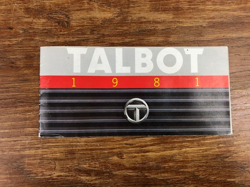 Brochure automobile talbot - brochure,