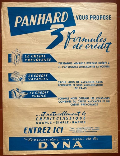 Affiche panhard levassor - panhard,
