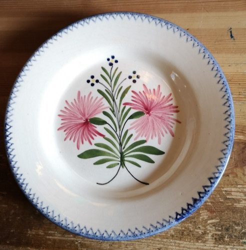 Assiette plate faïence - plate, de