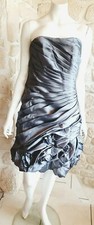 Robe cocktail grise taille