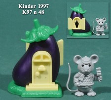 Kinder montable 1997, maison de souris K97 n 48 aubergine, sans BPZ