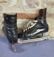 Daoust Junior Pro Canada National patins de hockey en cuir vintage 60s P.39/40