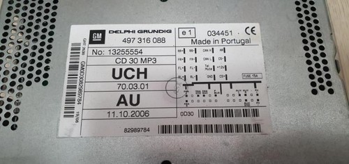 Autoradio origine opel - d'origine,