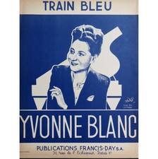 BLANC Yvonne LEVECQUE G. Train Bleu Piano 1945