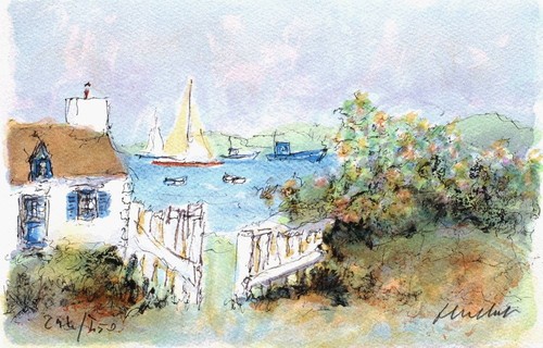 Urbain huchet lithographie - urbain,