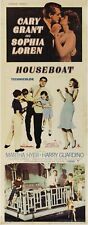 HOUSEBOAT avec Cary Grant et Sophia Loren - Affiche US vintage encadrée de 1958