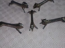 5 PORTE COUTEAUX ANCIENS METAL