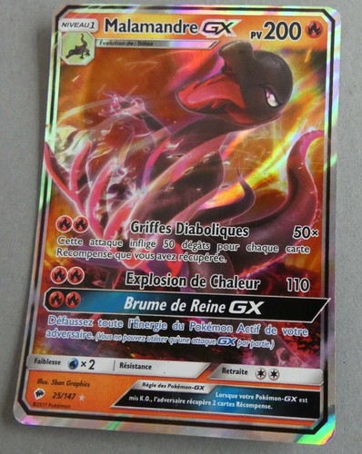Carte pokemon malamandre - carte,
