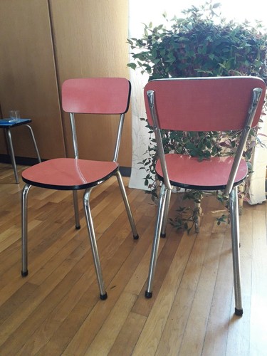Paire chaises formica - de,