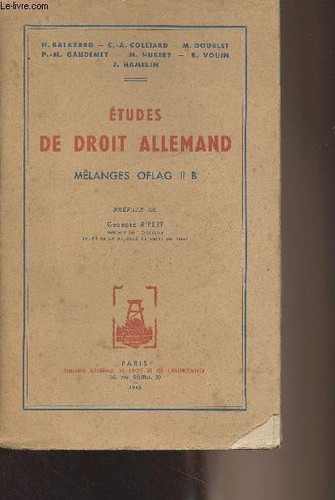 Etudes droit allemand - de,