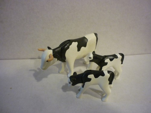 Lot playmobil vache tachetee - lot,