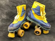 Paire de roller Quad bleu et jaune , enfant  Pointure inconnue / DÉCO