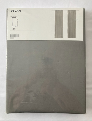 Ikea vivan gray curtain panels - gray,