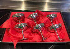 Ensemble de 6 coupes sur pied