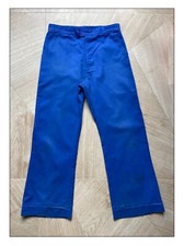 Vintage Pantalon Bleu Travail
