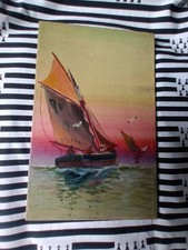 Ancien petit tableau voilier