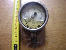Ancien Manomètre à bain de glycérine modèle 0 à 27 Bars 0 a 400 psi LOFT GARAGE