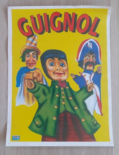 Affiche publicitaire guignol - publicitaire,